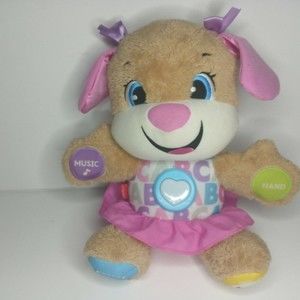 Fisher Price 2007 Laugh & Learn Smart Stages Puppy Interactive Talking Dog 12"